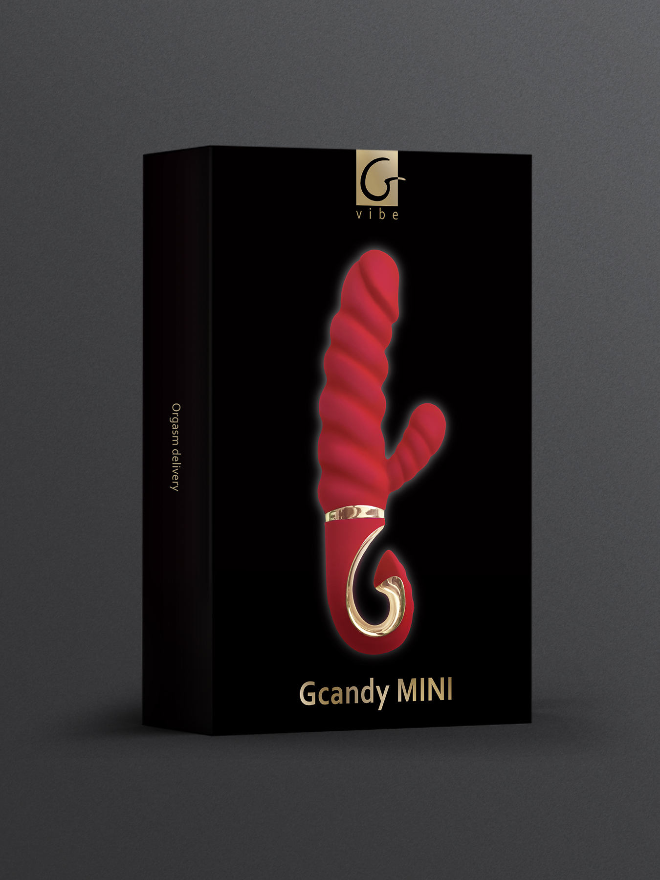 Gvibe Gcandy Mini Миниатюрный вибратор-кролик с витым стволом 19х3.7 см