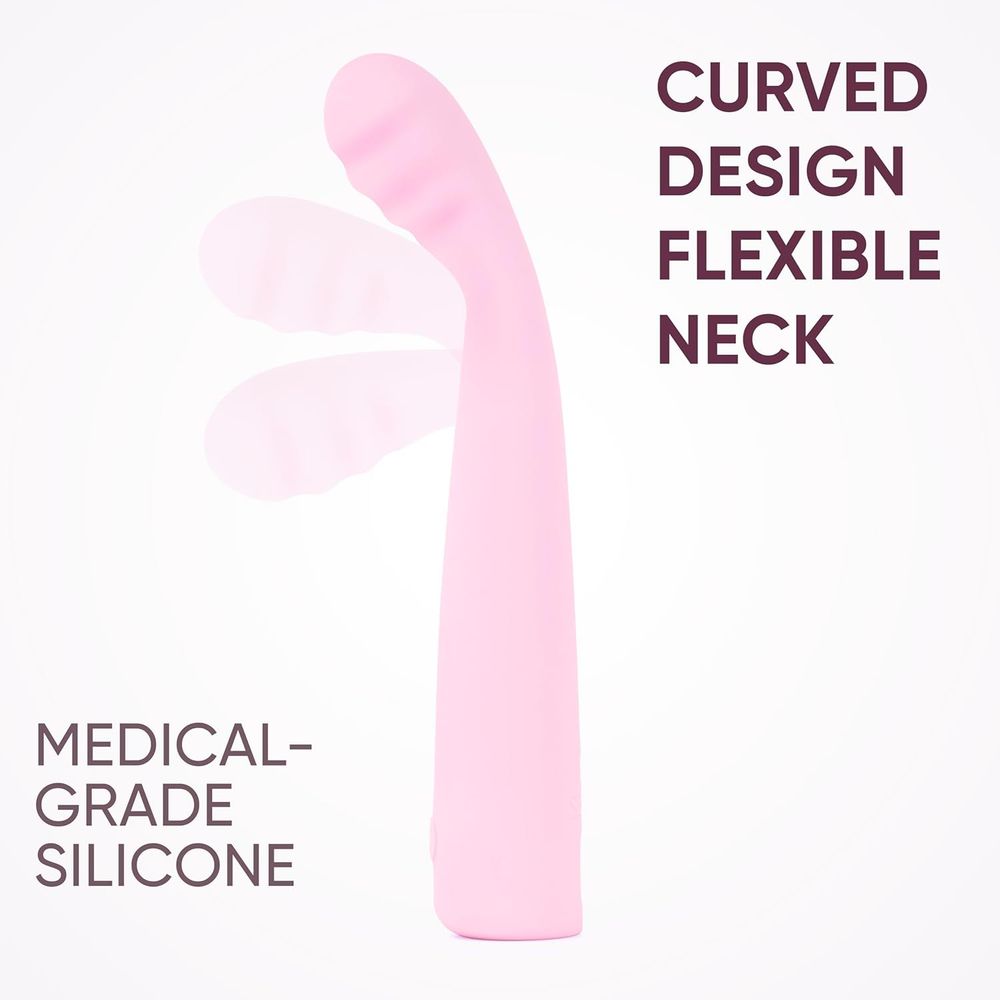  Selove TouchBend Вибратор с рельефом, розовый перезаряжаемый