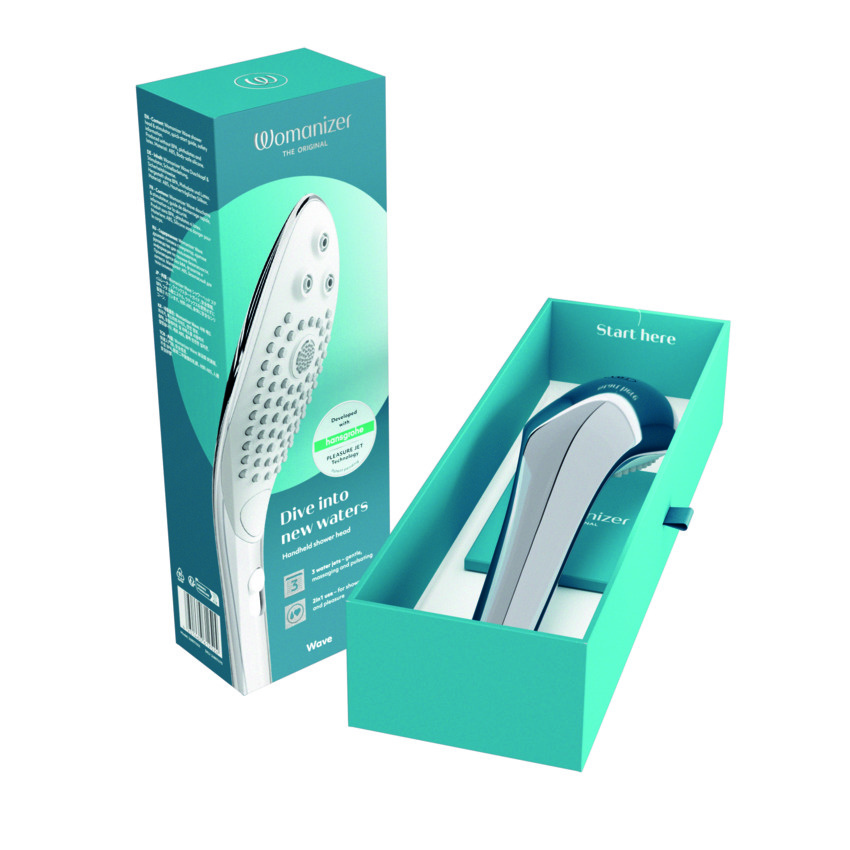 Womanizer Wave Насадка для душа, серебристая