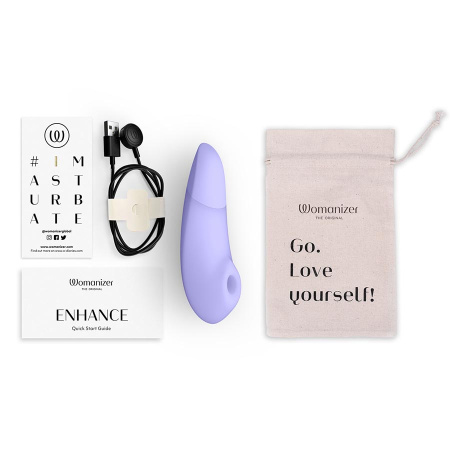  Womanizer Enhance Бесконтактный клиторальный стимулятор с вибрацией ,перезаряжаемый, сиреневый