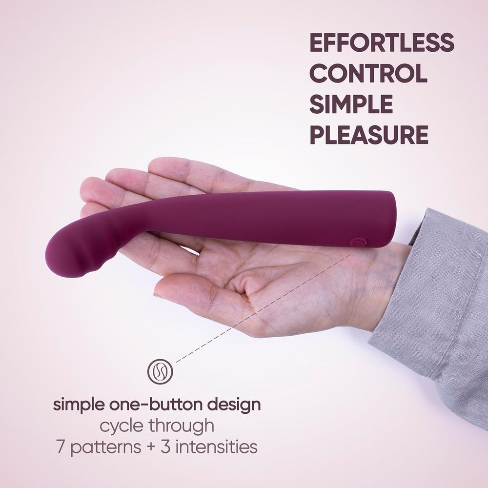  Selove TouchBend Вибратор с рельефом, фиолетовый перезаряжаемый