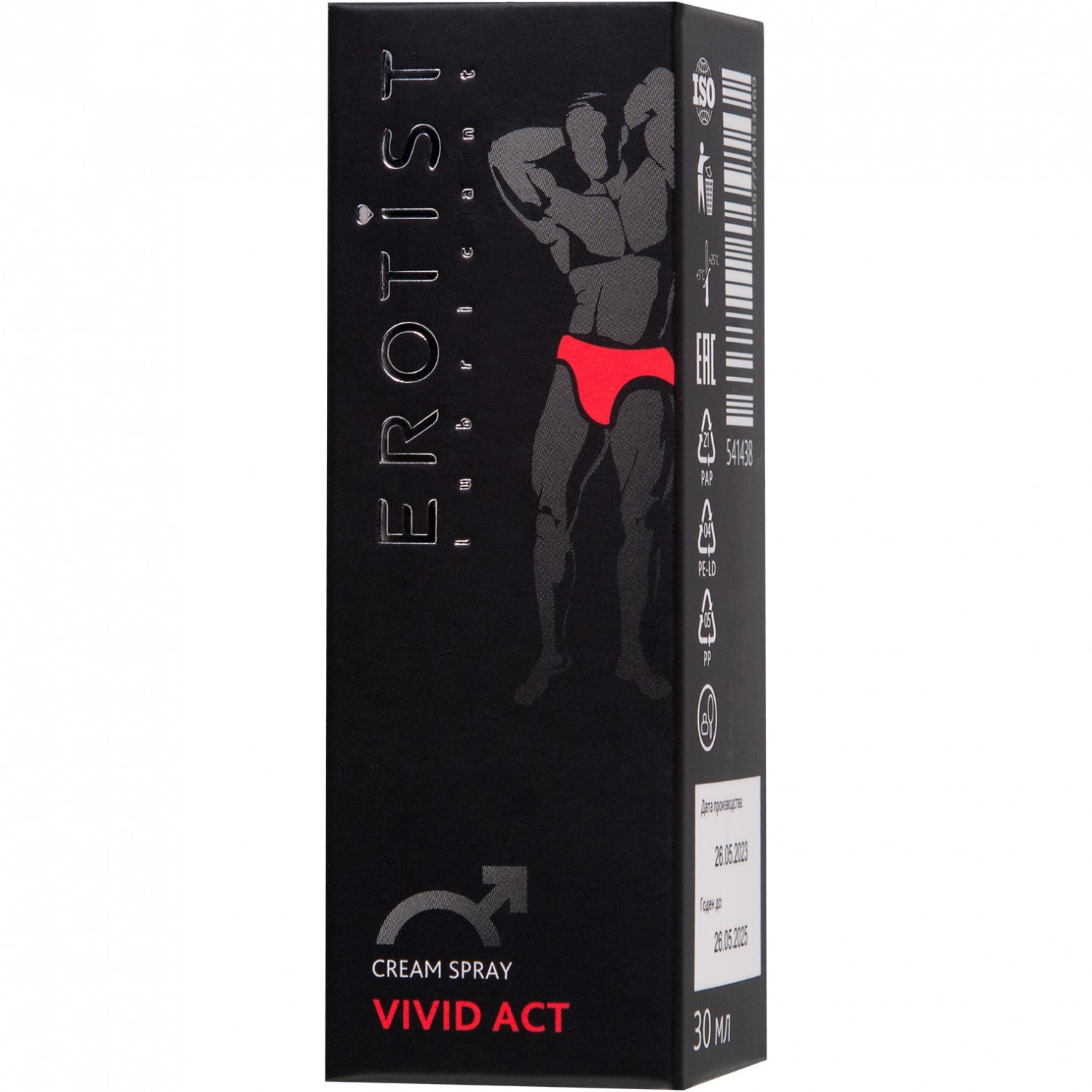  Erotist Vivid act Крем-спрей для мужчин, для повышения потенции и улучшения эрекции, 30 мл. Марк