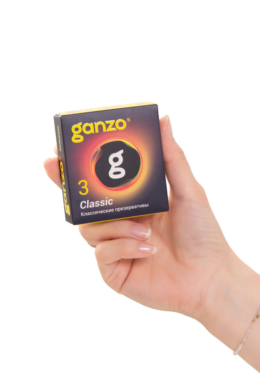  GANZO CLASSIC, Презервативы латексные классические с обильной смазкой 3 шт.