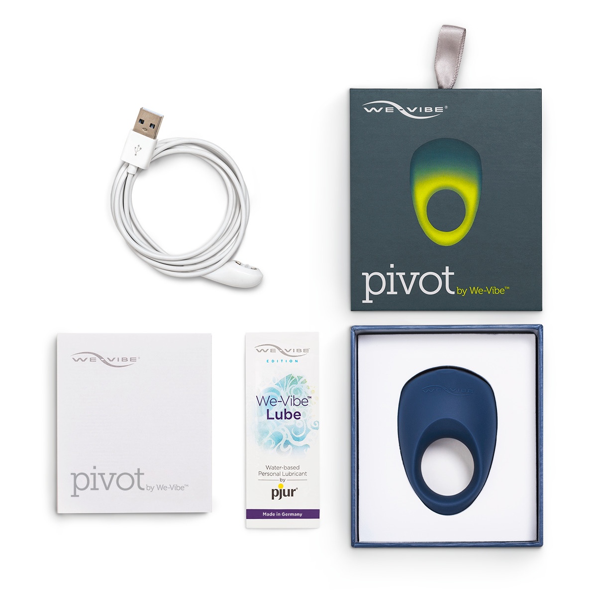  We-Vibe Pivot Эрекционное кольцо с вибрацией, синее