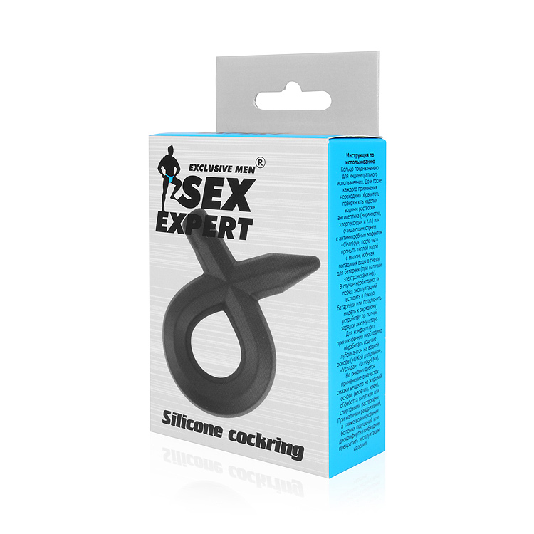  SEX EXPERT Кольцо эрекционное, черный