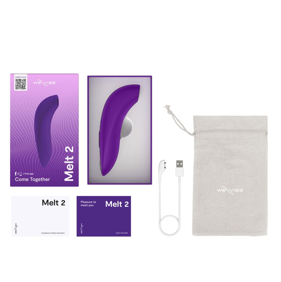  We-Vibe Melt 2 Бесконтактный клиторальный стимулятор, перезаряжаемый, фиолетовый